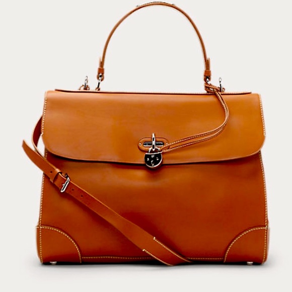 Ralph Lauren Handbags - RALPH LAUREN TIFFIN BAG COLLECTION LUXURY ICONIC LARGE IN RALPH LAUREN GOLD